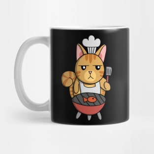 Orange Tabby Cat Chef Mug